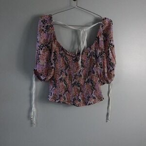 Free People Womens Blouse Summer Fall Casual Occasion